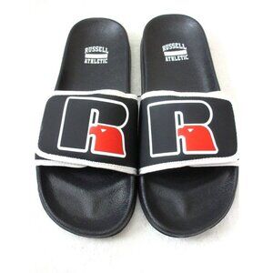 Russell Athletic Men's Classic Logo Slide Sandal Black White Red Sizes NWT
